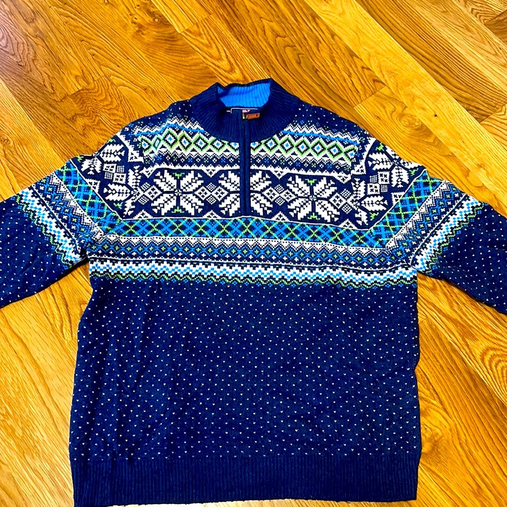 Good Used Condition Men’s Vineyard Vines Fair Isle Sweater Large